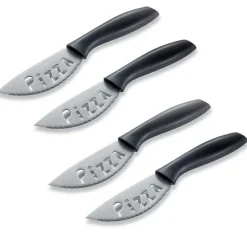 Lot 2 sets de 2 couteaux à pizza avec lame en inox Mathon