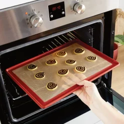 Lot tapis plaque de cuisson 39,7 x 29,5 cm et spatule à gâteau lame plate 26 cm Mathon