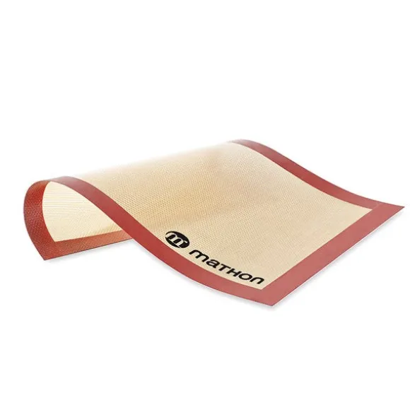 Lot Volette rectangulaire en inox avec tapis de cuisson en silicone Mathon