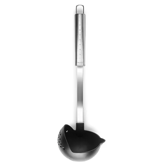 Louche avec écumoire en nylon et inox Ibili