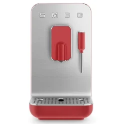 Machine à café avec broyeur et buse vapeur 1350 W BCC02RDMEU rouge Smeg