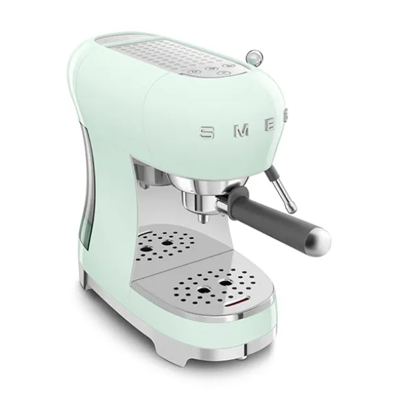 Machine à café expresso 1 L 1350 W ECF02PGEU vert d'eau Smeg