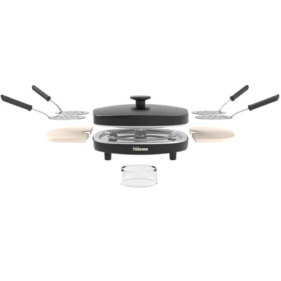 Machine à mini-pizzas Pizza Family 4 pour 4 personnes avec coupe pâte inclus Tristar