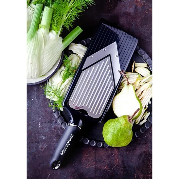 Mandoline en V réglable avec lame à julienne Microplane