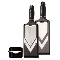 Mandoline en V réglable avec lame à julienne Microplane