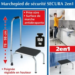 Marchepied de sécurité Secura 2 en 1 Wenko by Maximex