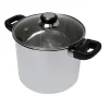 Marmite traiteur en inox avec couvercle en verre 28 cm Baumalu