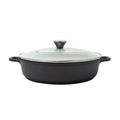 Mijoteuse basse 32 cm avec Couvercle Baumalu