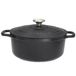 Mini cocotte sublime fonte rond 0,6 L 12 cm noir Chasseur