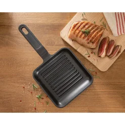 Mini grill antiadhérent en fonte d'aluminium 14 cm Mathon