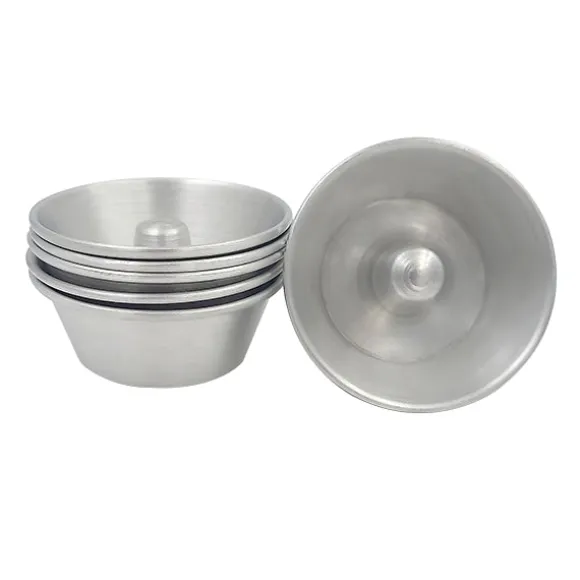 6 mini moules à savarin aluminium 8 cm
