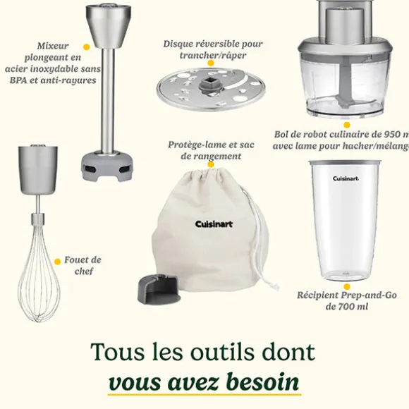 Mixeur plongeant Power Blend 400 W HB500E Cuisinart