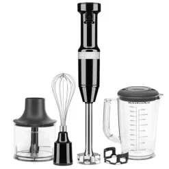 Mixeur plongeant 5 vitesses 180 W noir onyx Kitchenaid 5KHBV83EOB Kitchenaid