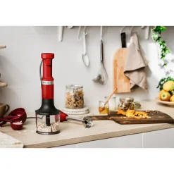 Mixeur plongeant 5 vitesses 180 W rouge empire Kitchenaid 5KHBV83EER Kitchenaid