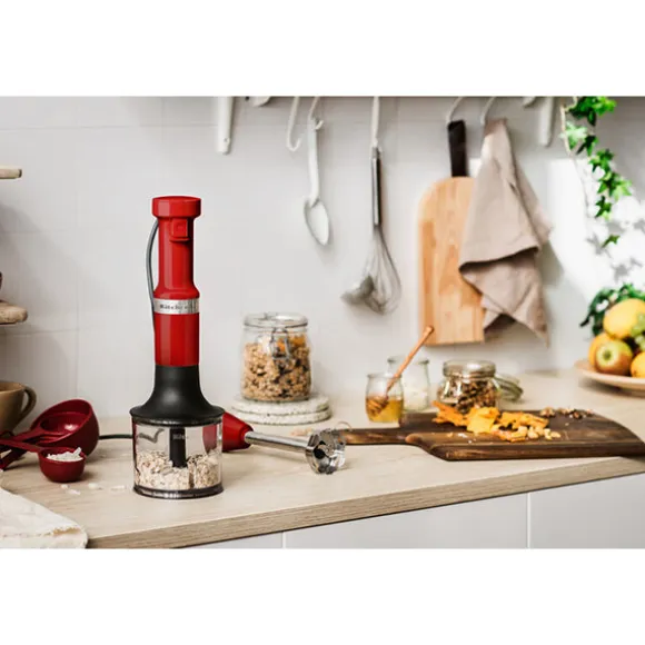 Mixeur plongeant 5 vitesses 180 W rouge empire Kitchenaid 5KHBV83EER Kitchenaid