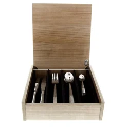 Ménagère Calenda 48 pièces coffret bois Albert de Thiers