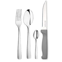 Ménagère 24 pièces avec couteaux steak Inoxriv