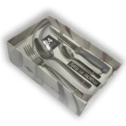 Ménagère 24 pièces avec couteaux steak Inoxriv