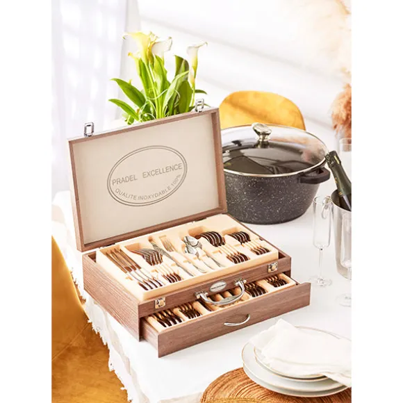 Ménagère 48 pièces Miroir inox Pradel Excellence