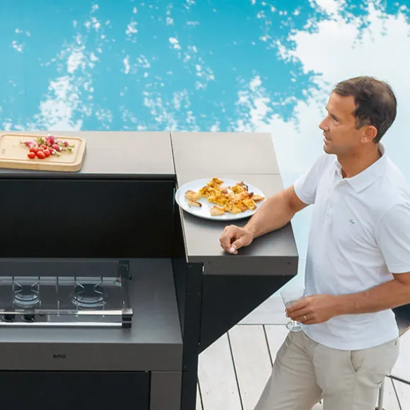 Modulo comptoir bar 60 cm gris cargo ENO