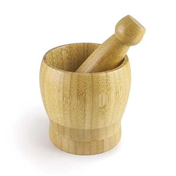 Mortier et pilon en bamboo 10 cm Ibili