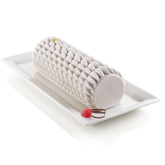 Moule à buche 3D quenelle en silicone Silikomart