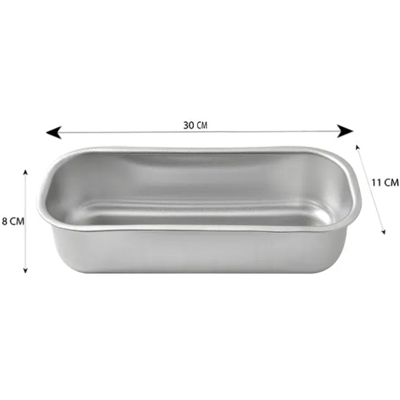 Moule à cake en acier inoxydable 30 cm Steel Pan