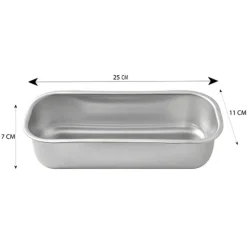 Moule à cake en inox 25 cm Steel Pan