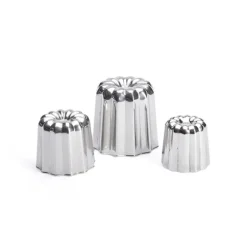 Moule à canelés en inox Ø 4,5cm De Buyer