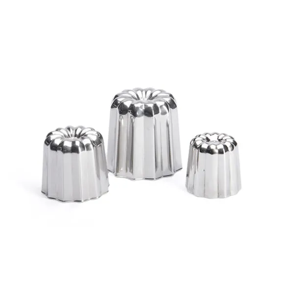 Moule à canelés en inox Ø 4,5cm De Buyer