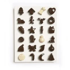 Moule à chocolats de Noël 24 empreintes Mastrad