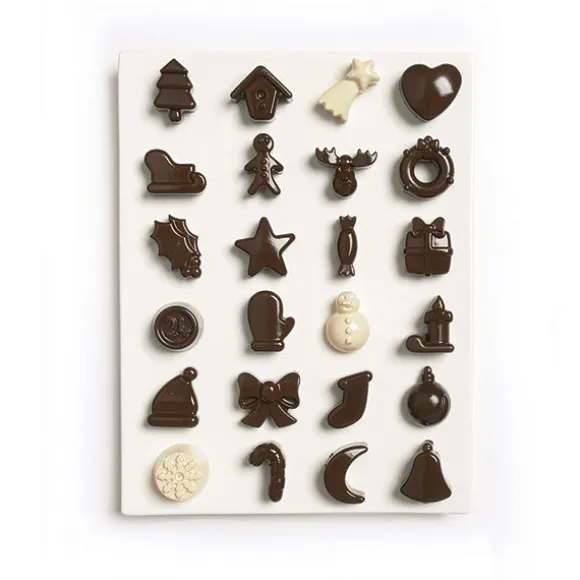 Moule à chocolats de Noël 24 empreintes Mastrad