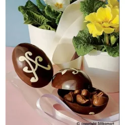 Moule demi-oeufs de Pâques en silicone Silikomart