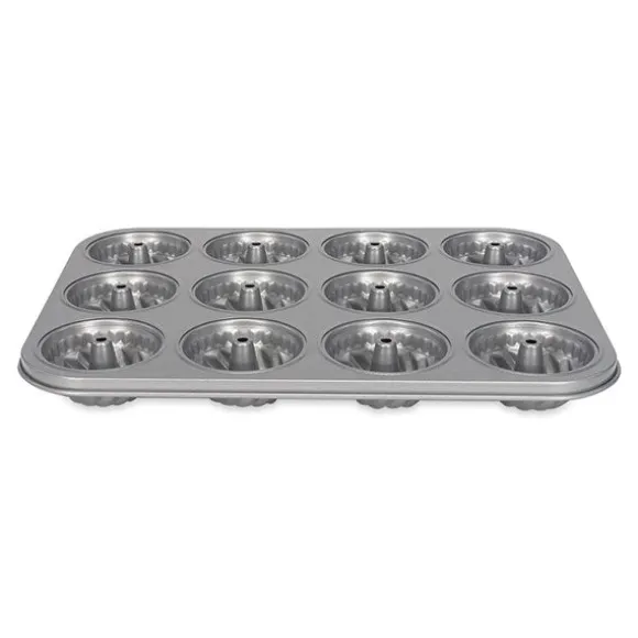 Moule en acier revêtement anti-adhérent 12 mini kouglofs Patisse