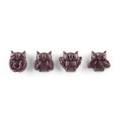 Moule en silicone 12 chocolats chouette Silikomart