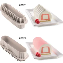 Moule à insert pour bûche avec 2 tailles Silikomart
