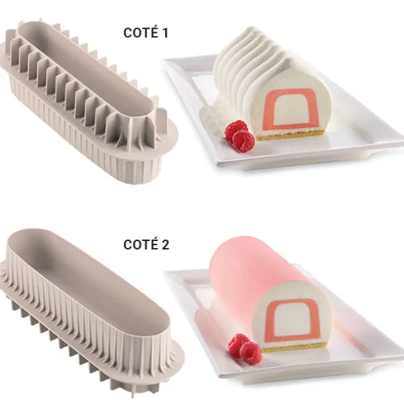 Moule à insert pour bûche avec 2 tailles Silikomart