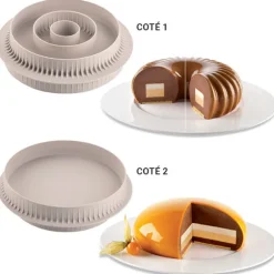 Moule à inserts rond 3 diamètres Silikomart