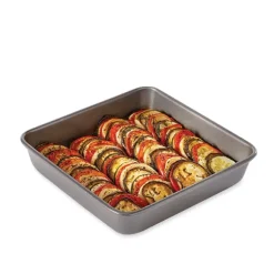 Moule à manqué carré acier revêtement antiadhérent 23 cm Mathon