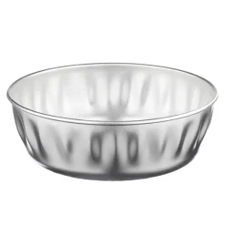Moule à manqué inox bord haut 24 cm Steel Pan