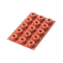 Moule 15 mini donuts silicone platinum Silikomart