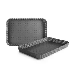 Moule rectangle perforé en acier 31 x 21 cm Ibili