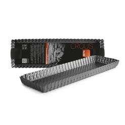 Moule rectangle perforé en acier 35 x 11 cm Ibili