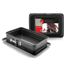 Moule rectangulaire avec charnières 28 x 18 cm Ibili