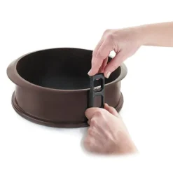 Moule rond 25 cm en silicone avec fond amovible Lacor