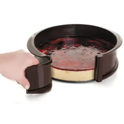 Moule rond 25 cm en silicone avec fond amovible Lacor