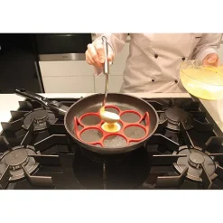 Moule silicone 7 blinis pancakes pour poêle noir Patisse