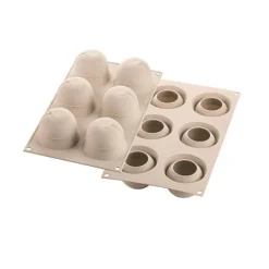 Moule silicone 3D 6 mini gâteaux fruits Silikomart