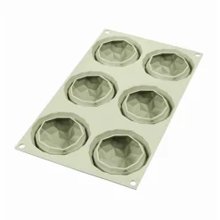 Moule silicone 6 mini gâteaux Mini Gemma Silikomart