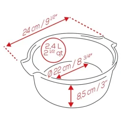 Moule à soufflé céramique Appolia bleu 22 cm Peugeot